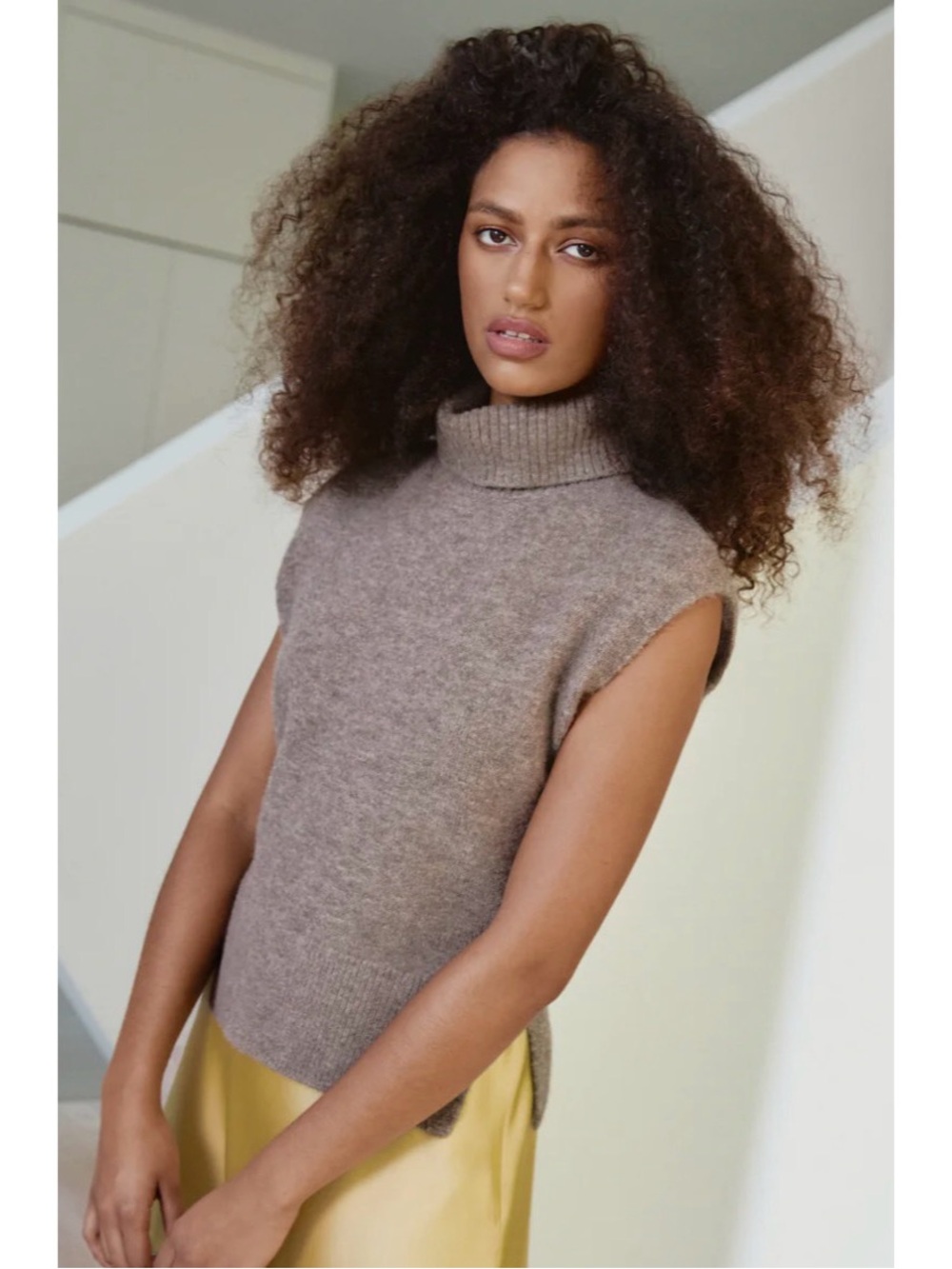 Tanya Taylor Aaron Sweater Vest Alpaca Modal Women’s Size Small
